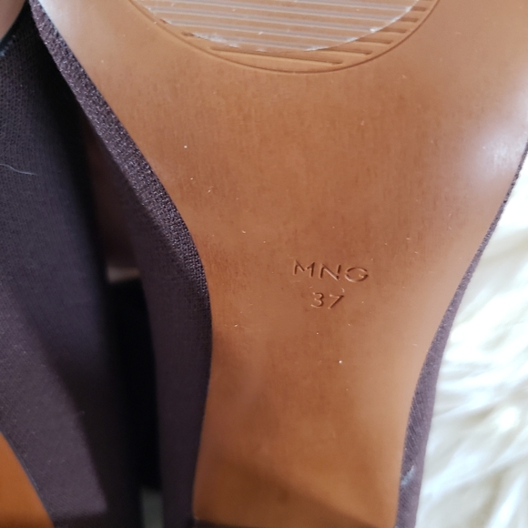 NWOB Mango Sock-style Knitted Heels Ankle Boots Size 6-6.5US / 37EU - Picture 10 of 14